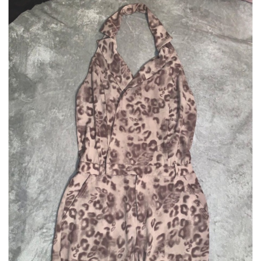 Guess Leopard Print Jumpsuit